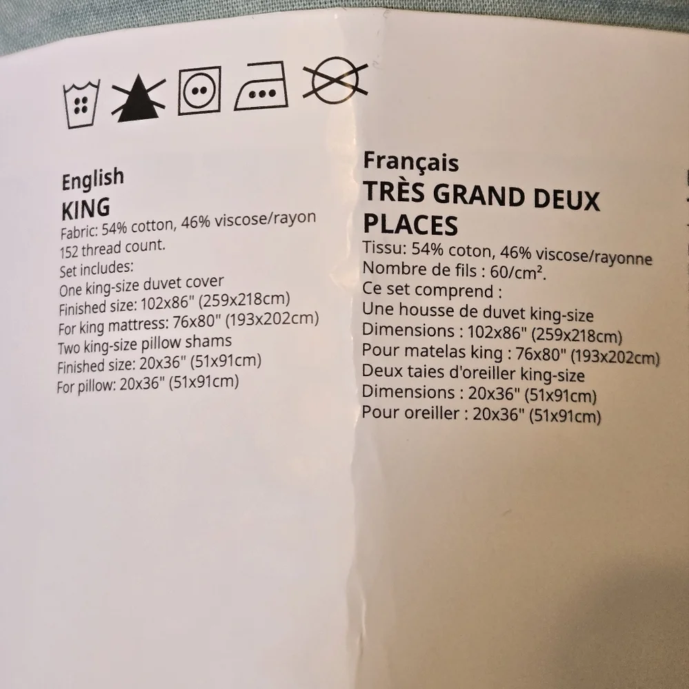 (Retired) SVALSTJÄRTAR Duvet cover and pillowcases, King Size